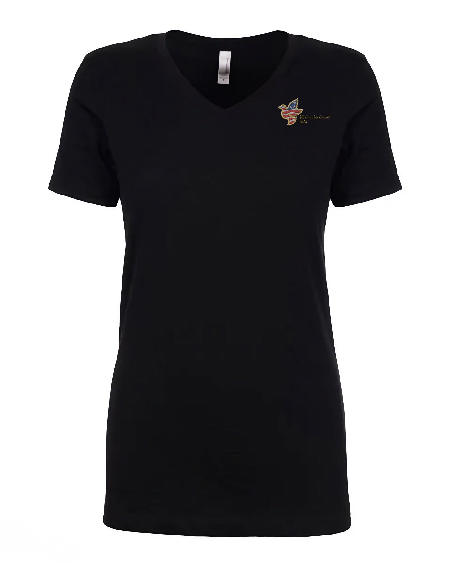 Women's Embroidered V-Neck Shirt: Naha