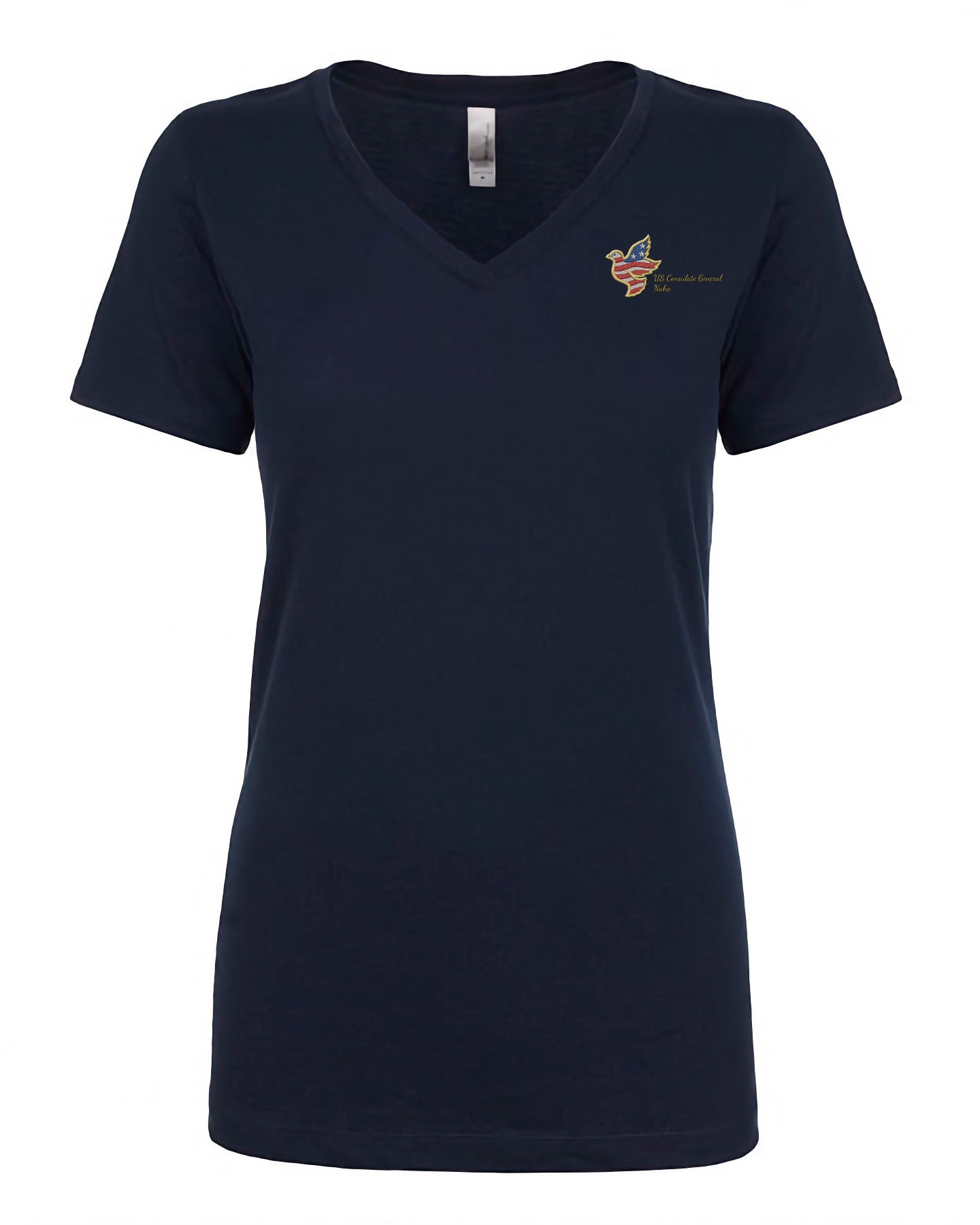 Women's Embroidered V-Neck Shirt: Naha