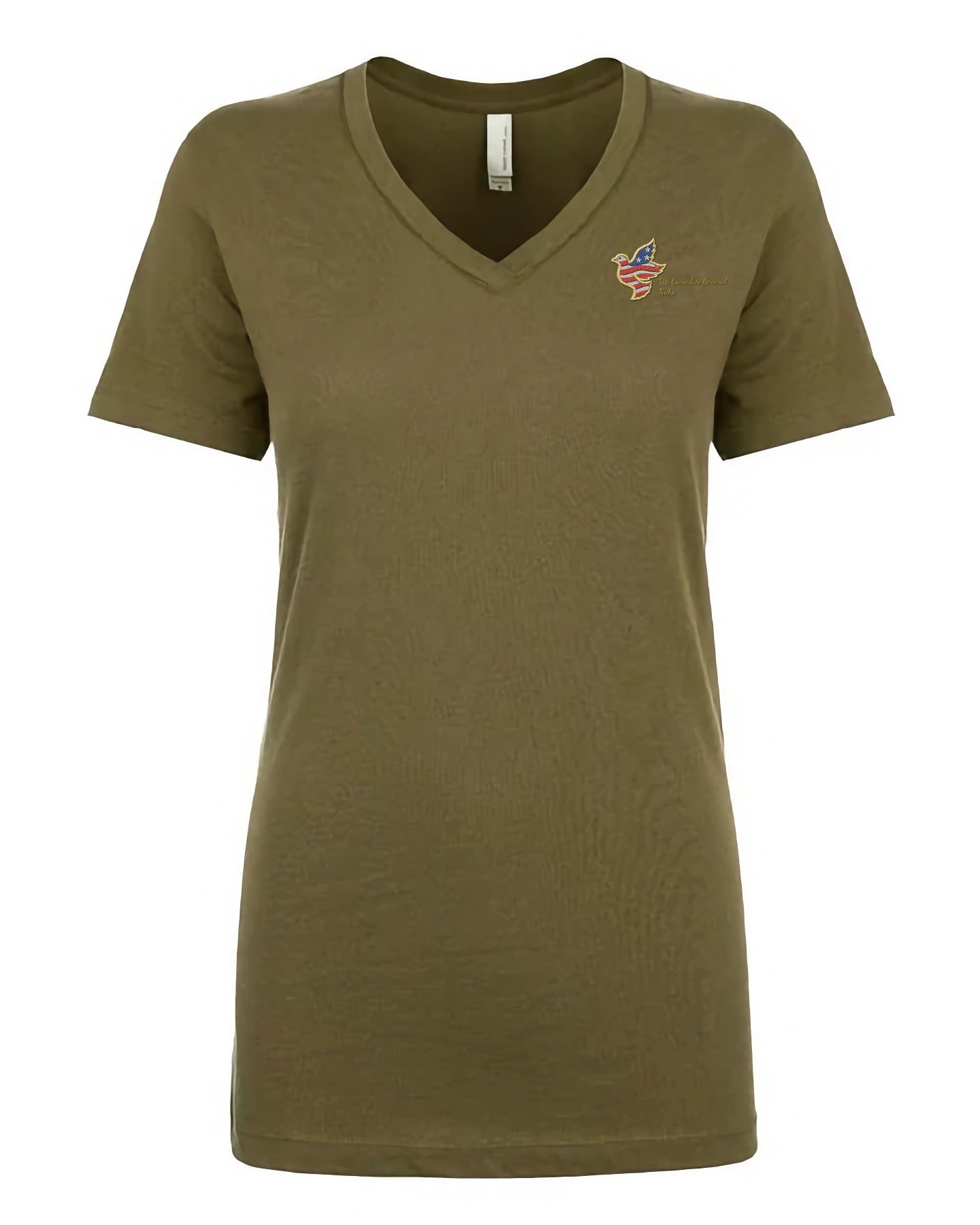 Women's Embroidered V-Neck Shirt: Naha