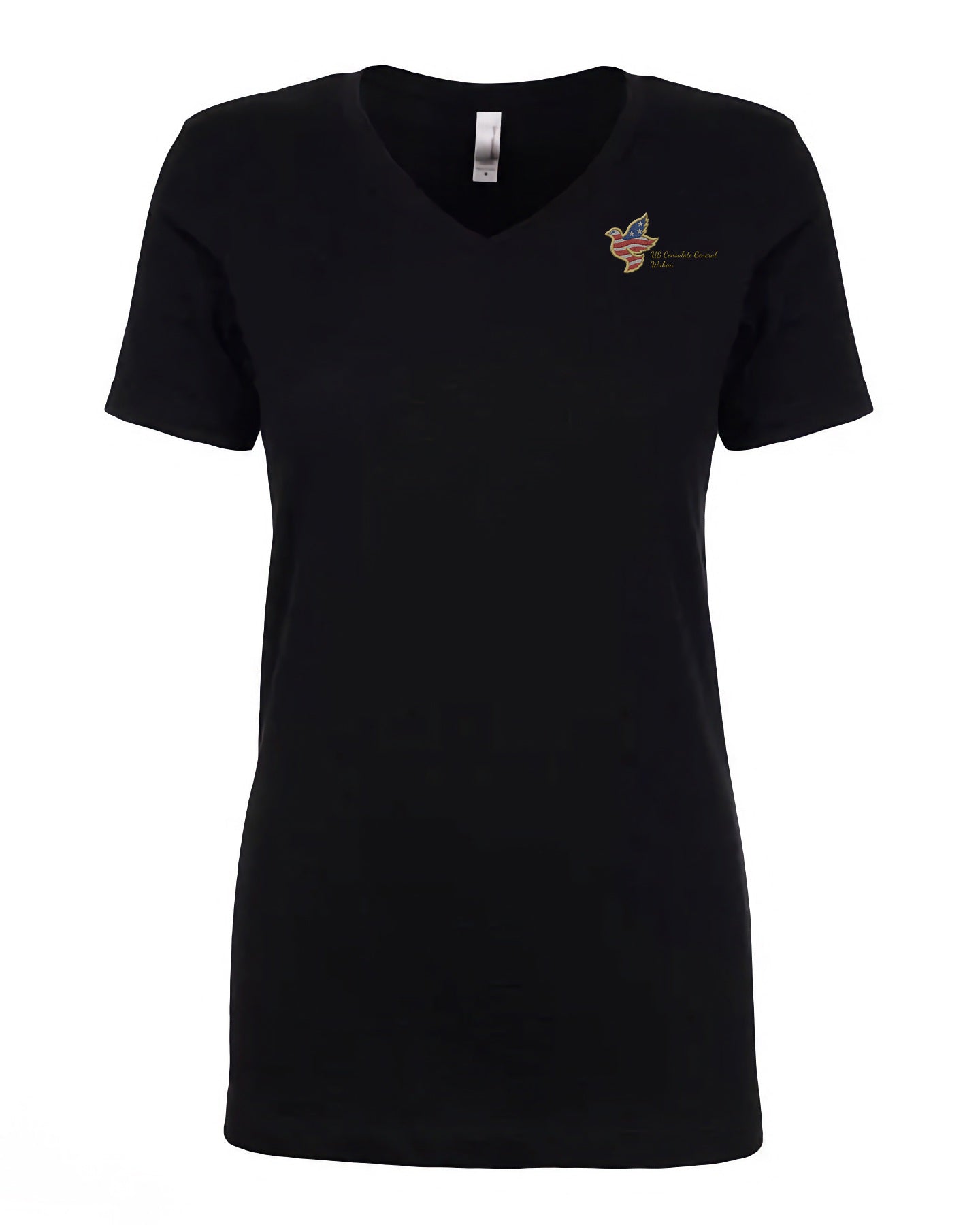 Women's Embroidered V-Neck Shirt: Wuhan