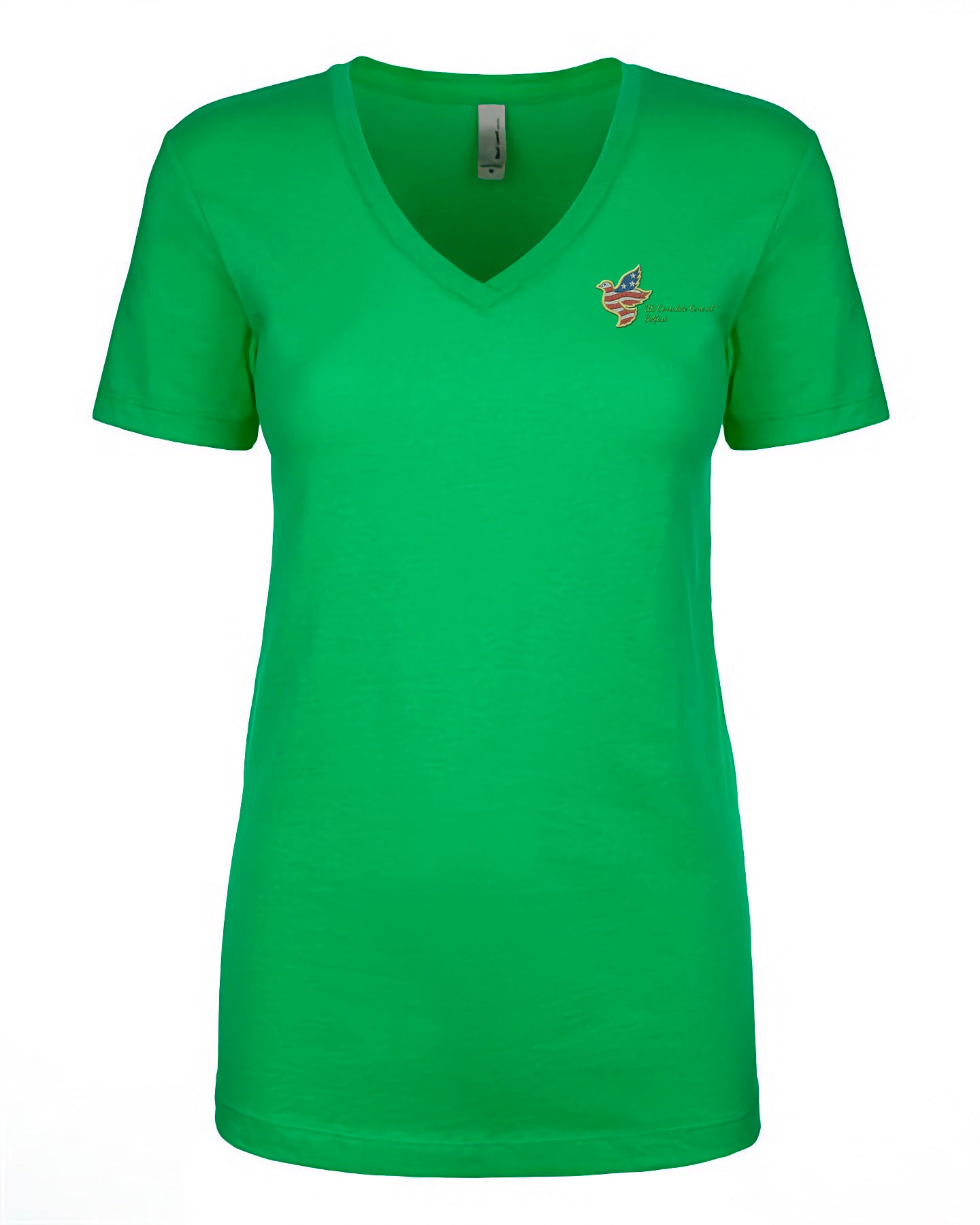 Women's Embroidered V-Neck Shirt: Belfast