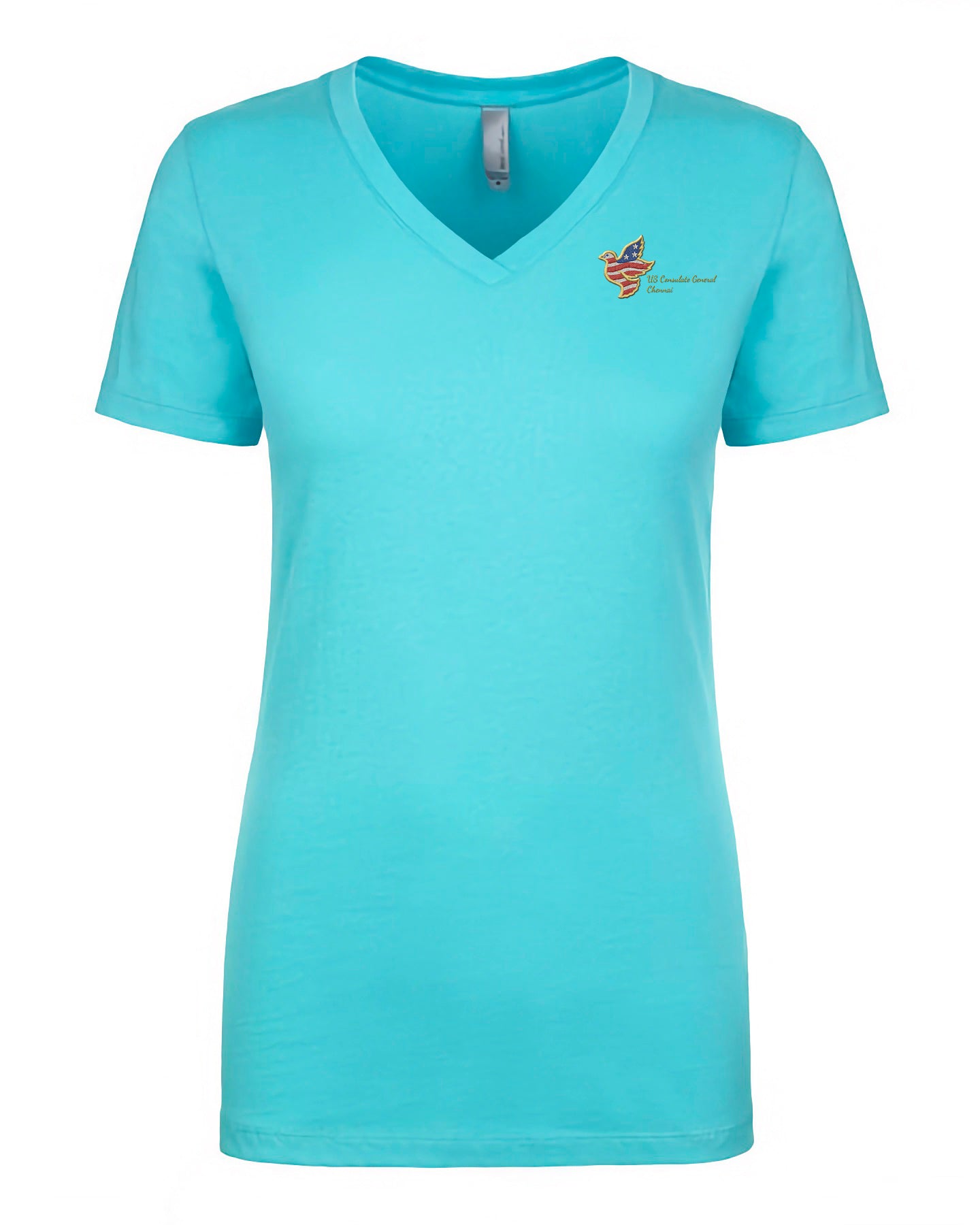 Women's Embroidered V-Neck Shirt: Chennai
