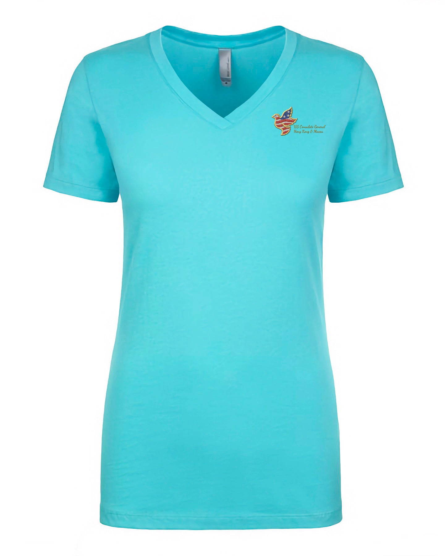 Women's Embroidered V-Neck Shirt: Hong Kong & Macau