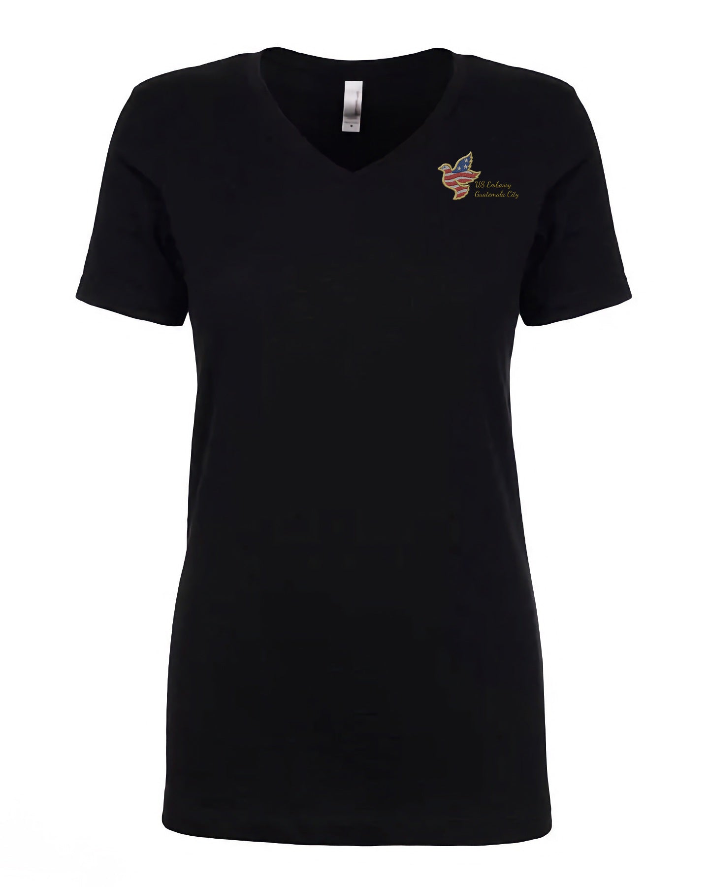 Women's Embroidered V-Neck Shirt: Guatemala City