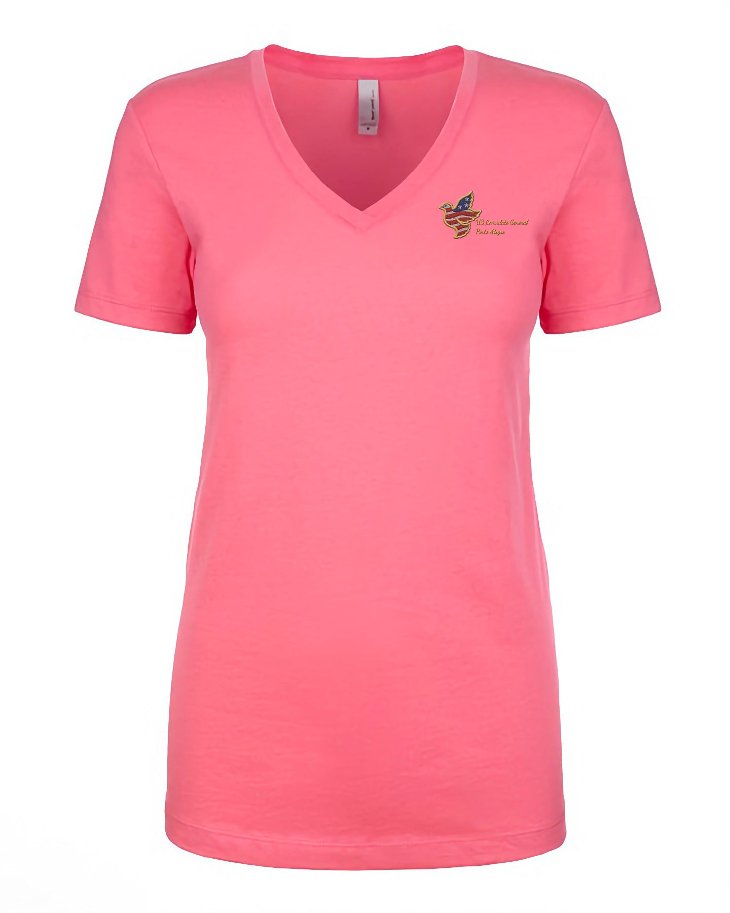 Women's Embroidered V-Neck Shirt: Porto Alegre