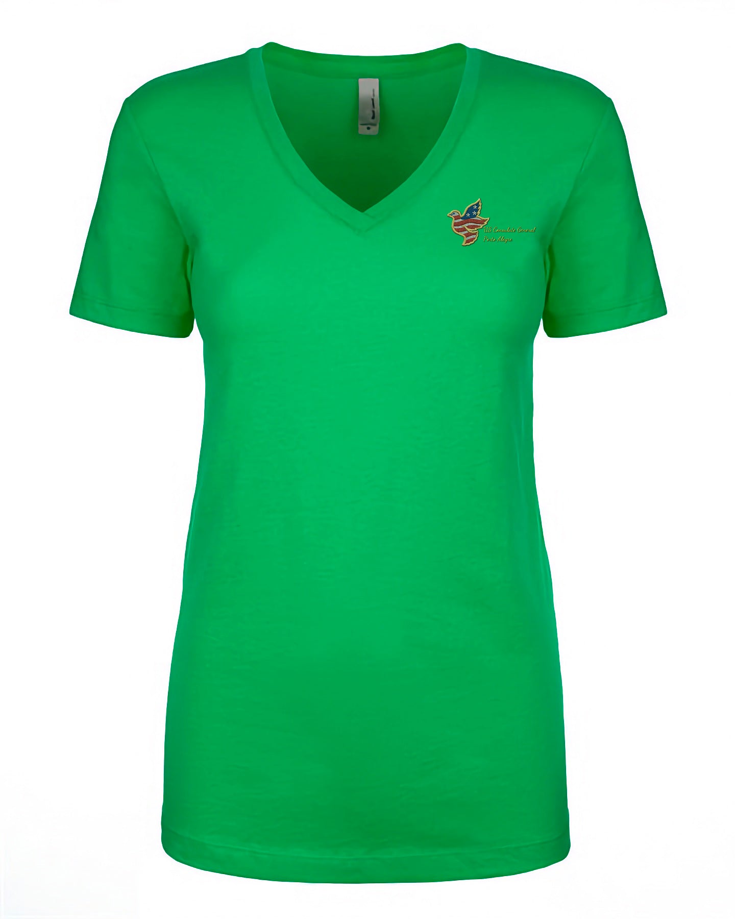 Women's Embroidered V-Neck Shirt: Porto Alegre