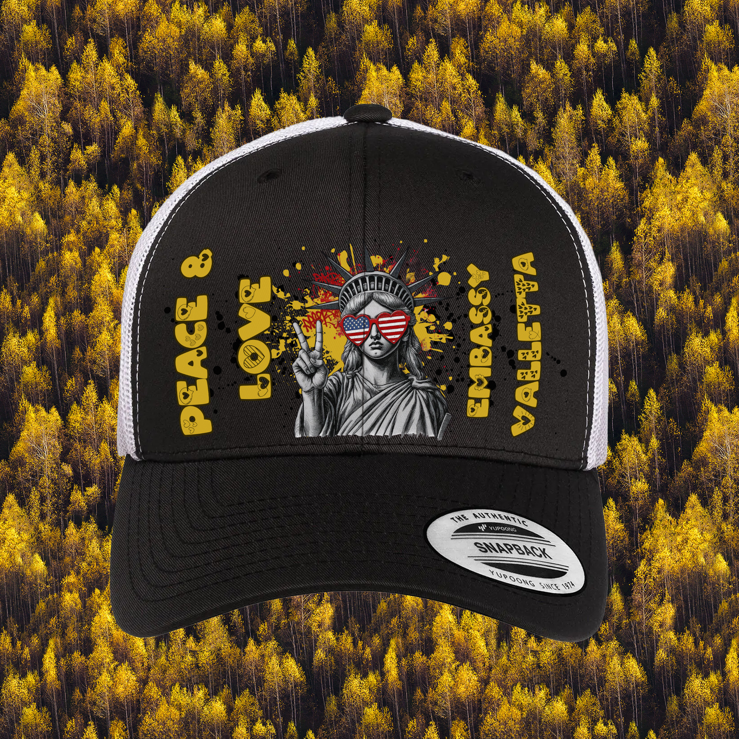 Liberty Retro Trucker Hat | Peace & Love: Valletta