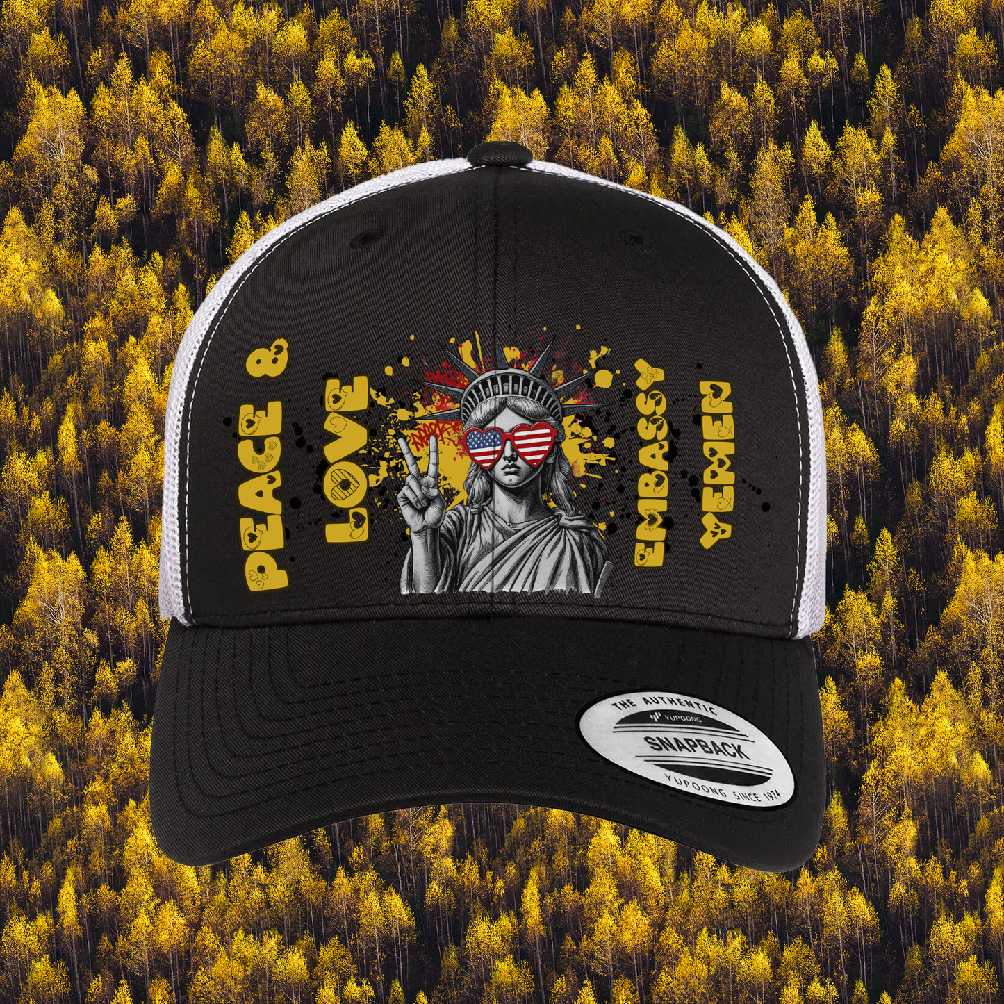 Liberty Retro Trucker Hat | Peace & Love: Tunis