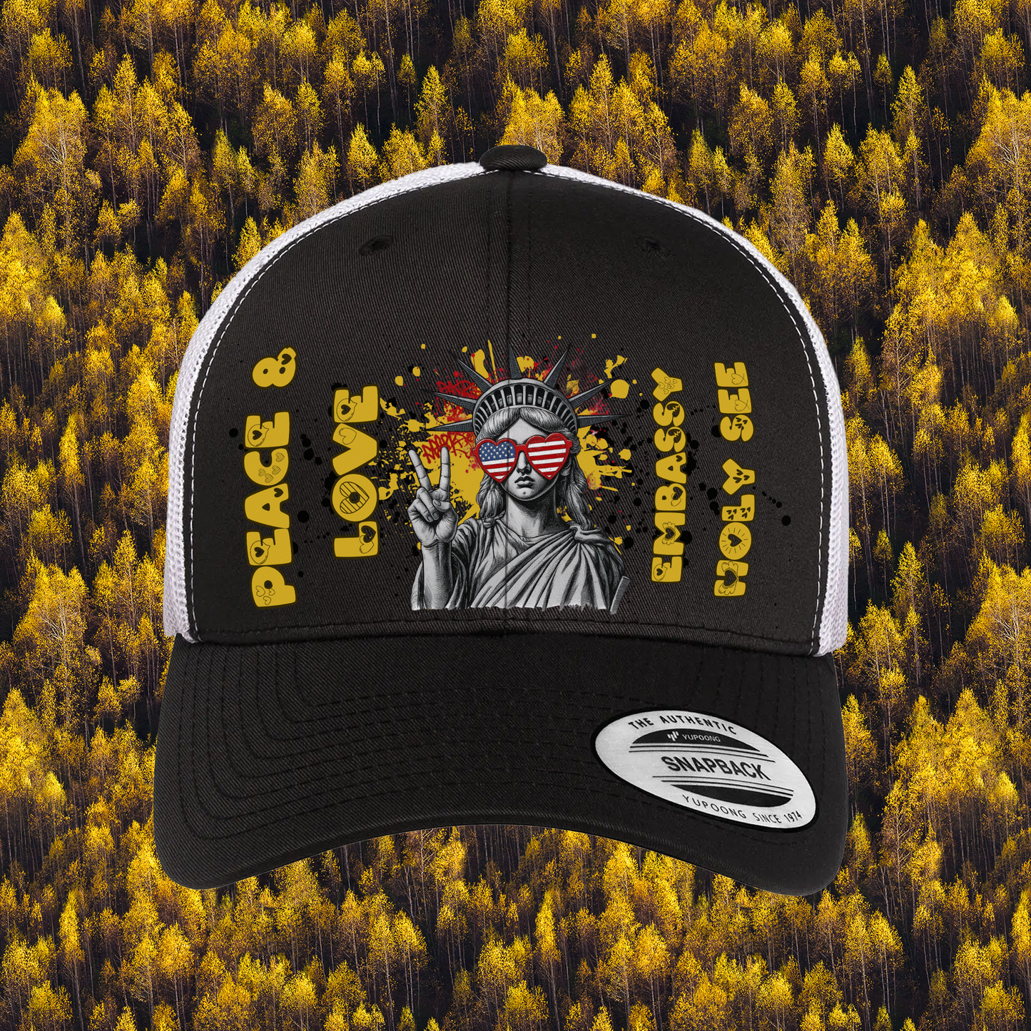 Liberty Retro Trucker Hat | Peace & Love: Holy See