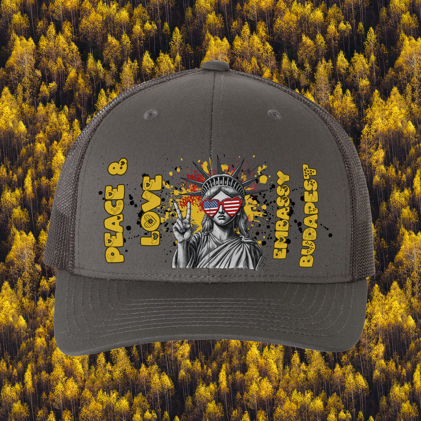Liberty Retro Trucker Hat | Peace & Love: Budapest