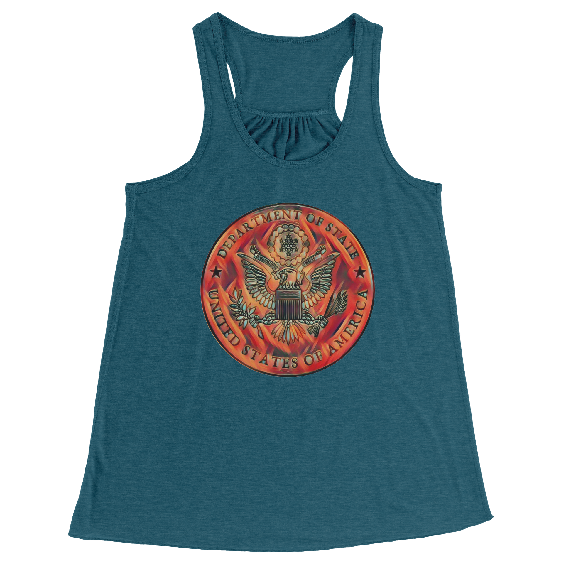 En_Fuego_Racerback_Tee_Global_Heather_Deep_Teal_Front_Mockup.png