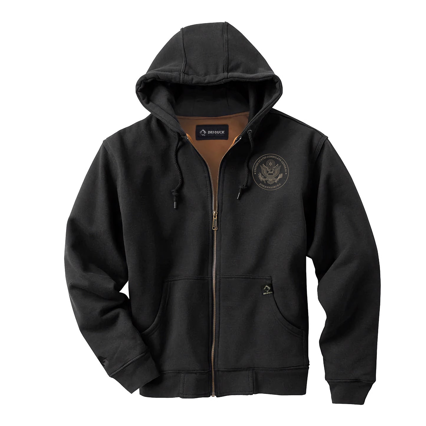 Premium Embroidered Dri Duck® Jacket, Gold Seal: Johannesburg