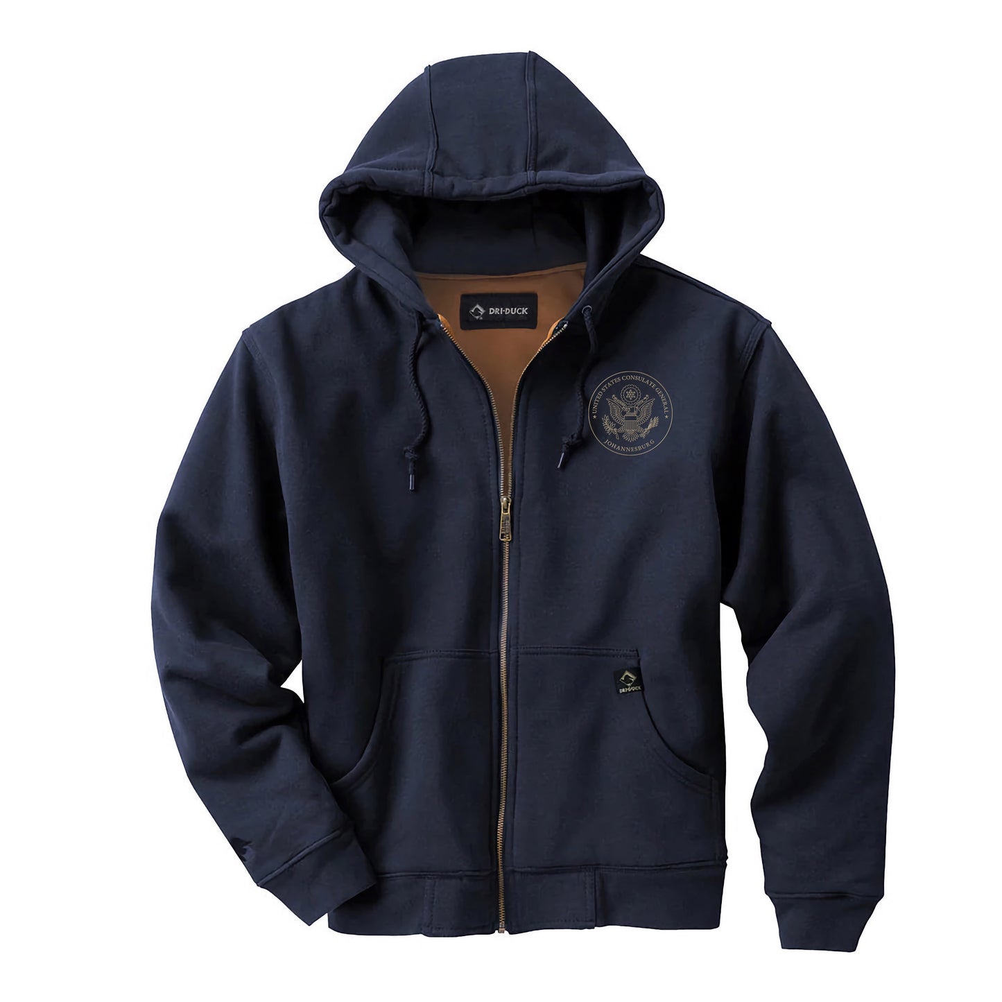 Premium Embroidered Dri Duck® Jacket, Gold Seal: Johannesburg