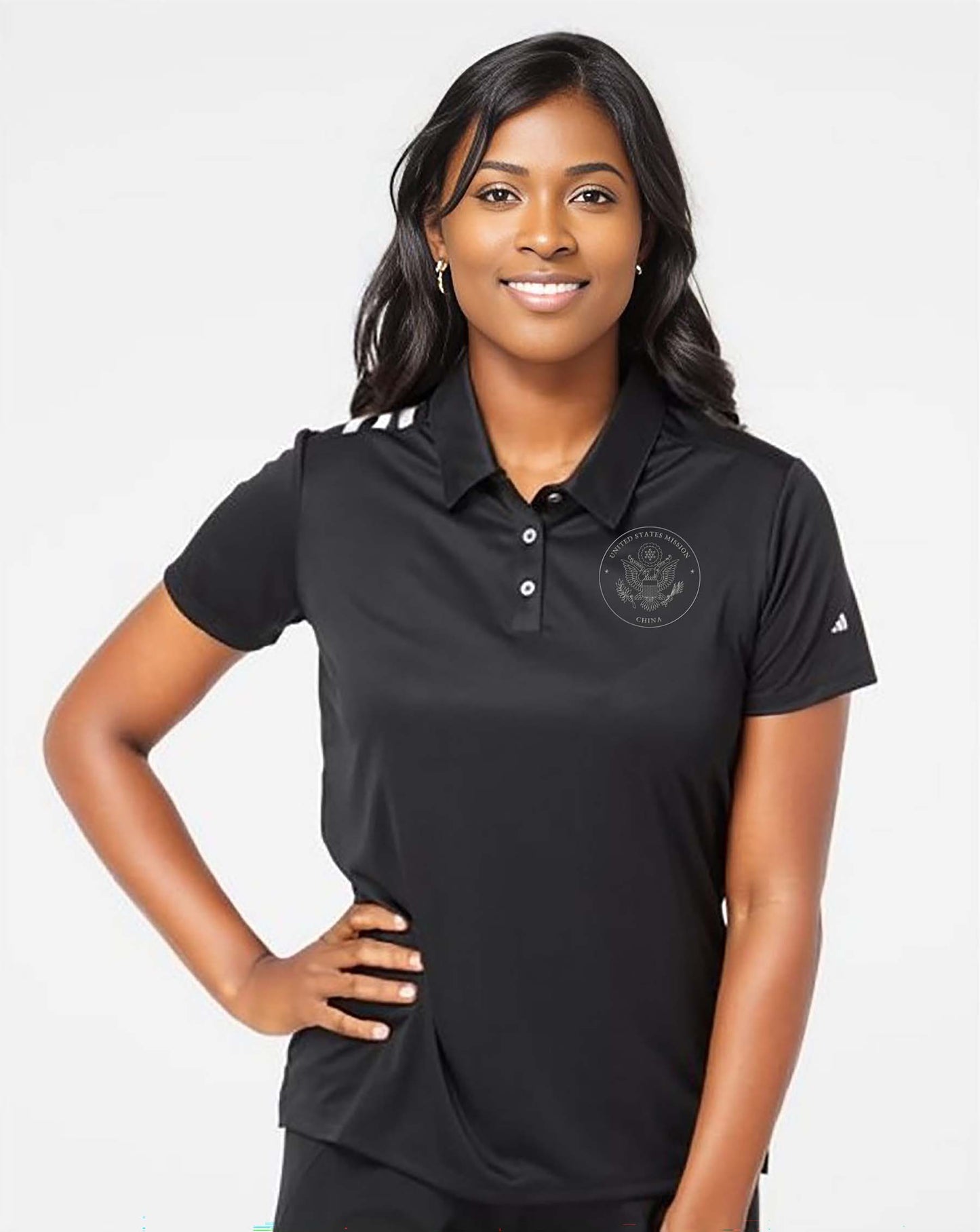 Women's Embroidered Adidas® Polo: China