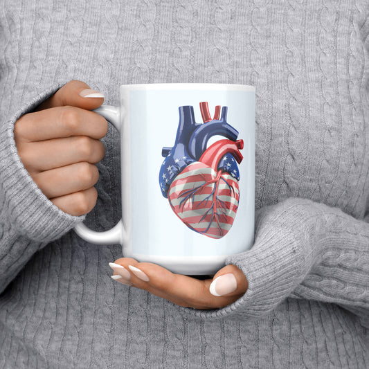 Heart of a Patriot Mug: Global