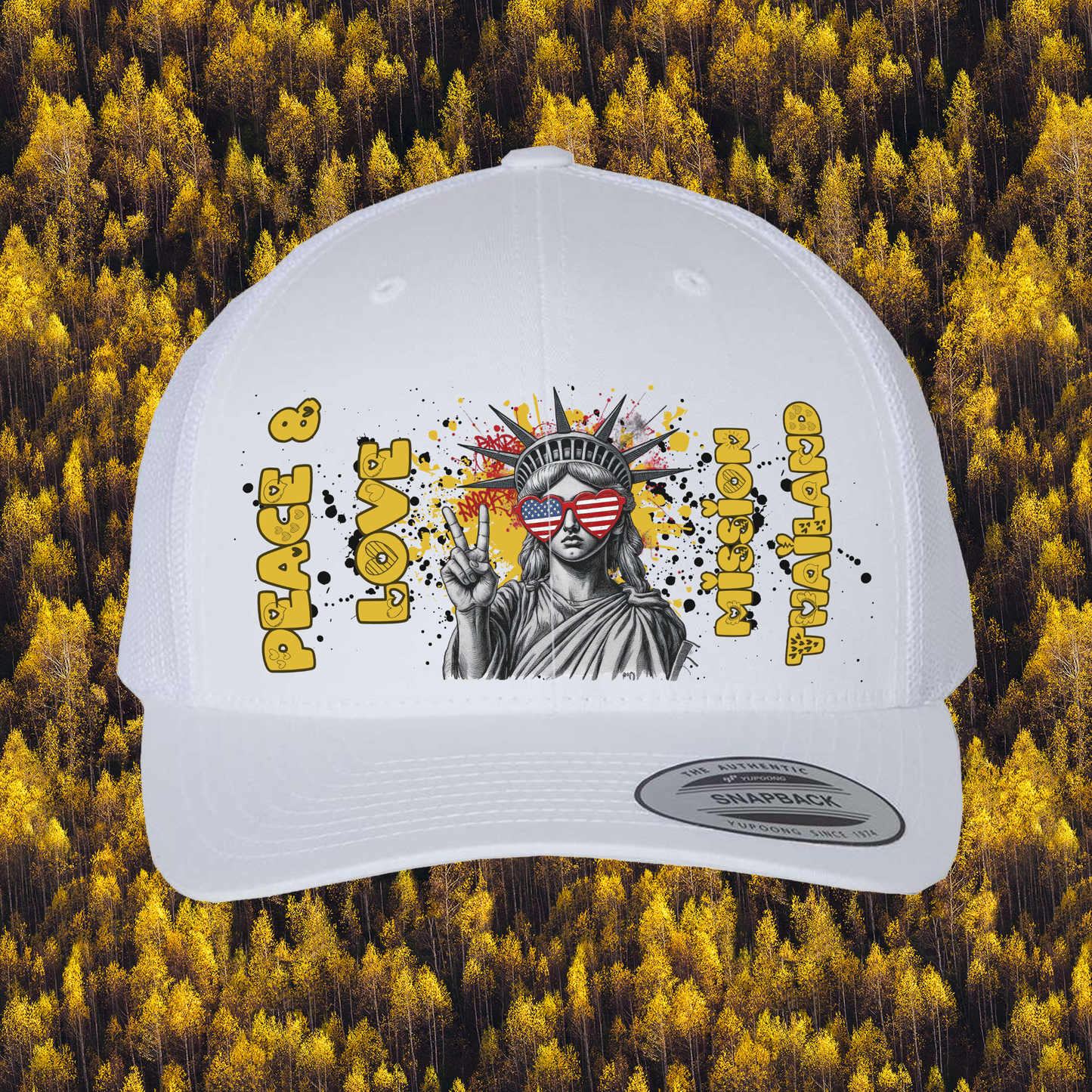 Liberty Retro Trucker Hat | Peace & Love: Thailand