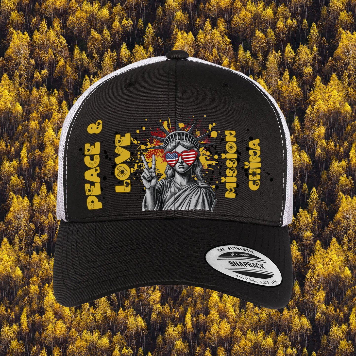 Liberty Retro Trucker Hat | Peace & Love: China