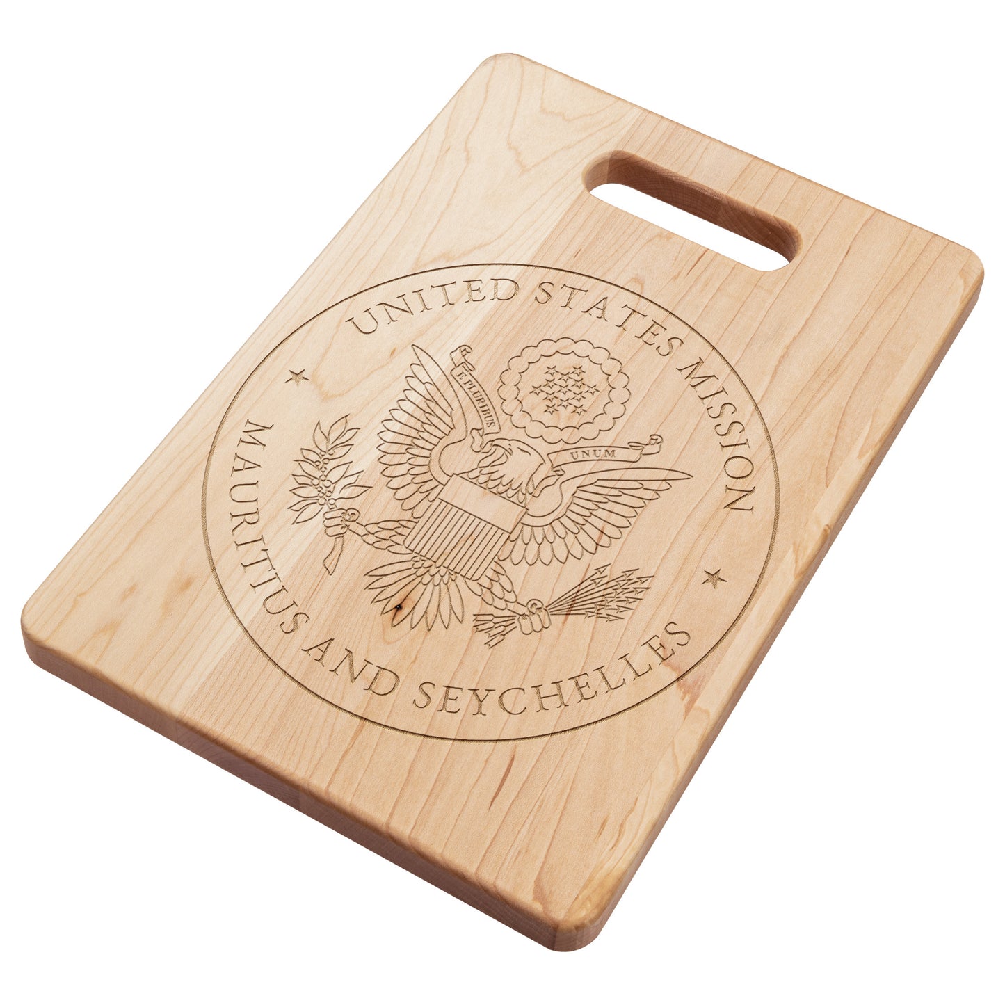 Made in the USA Cutting Board: Mauritius and Seychelles