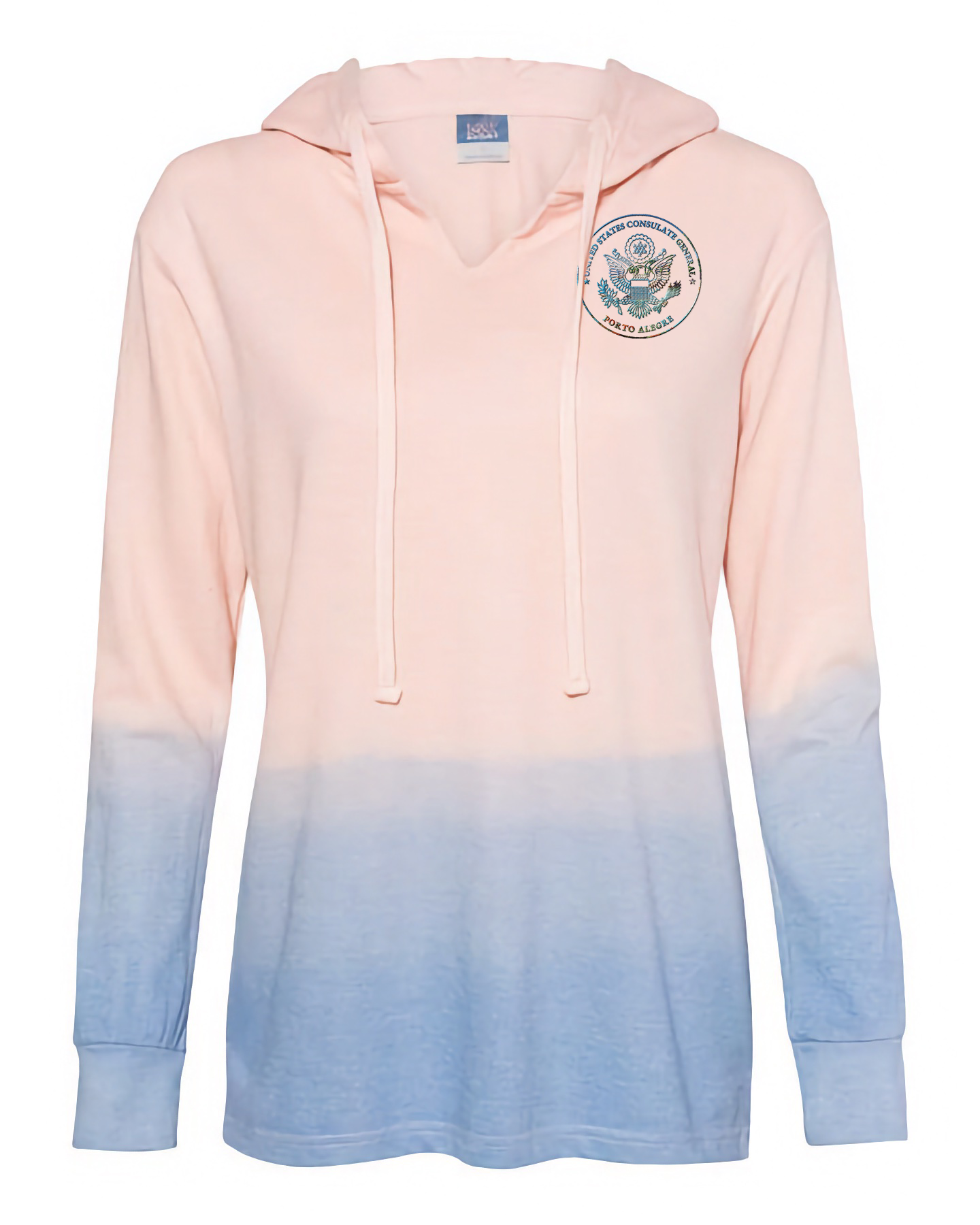 Women's Ombré Embroidered Hoodie: Porto Alegre