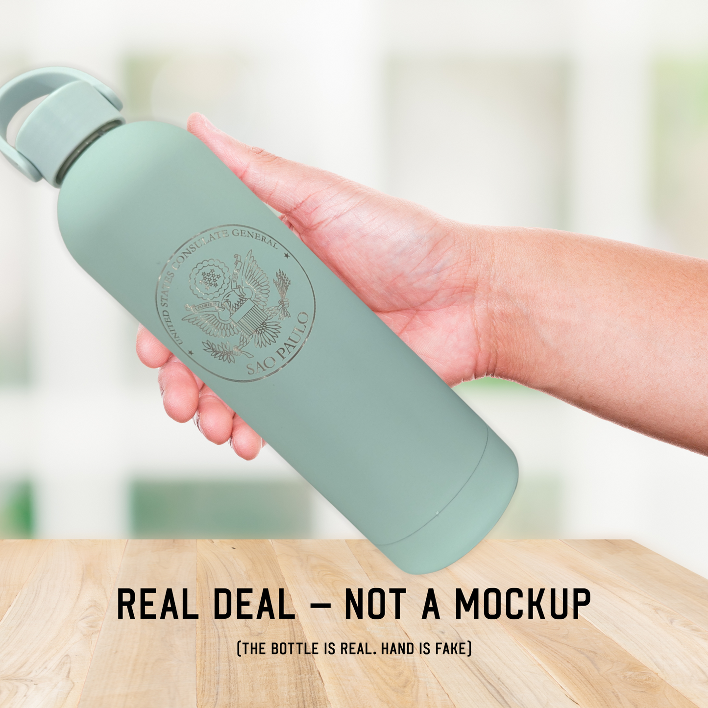 Laser Engraved Water Bottle