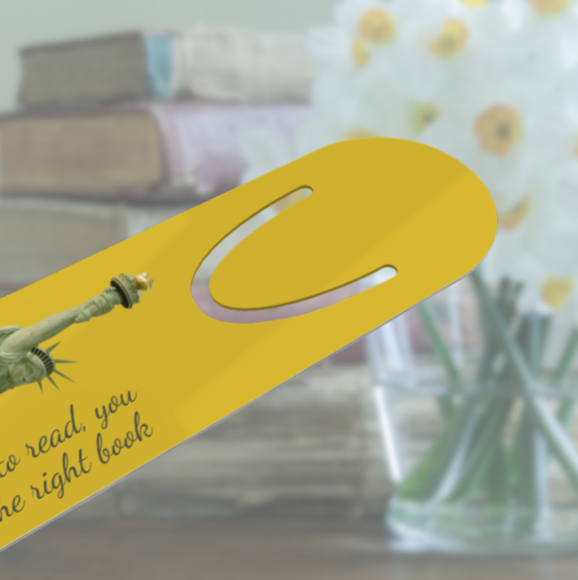 Personalized Keepsake Aluminum Bookmark: Global