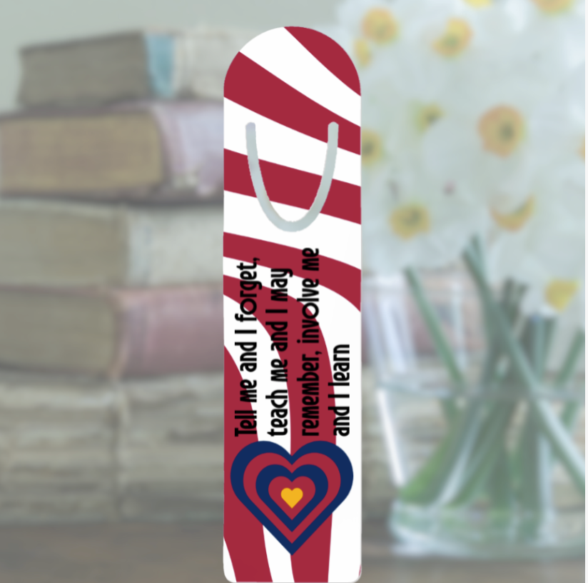 Personalized Keepsake Aluminum Bookmark: Global