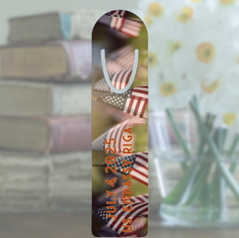 Personalized Keepsake Aluminum Bookmark: Global