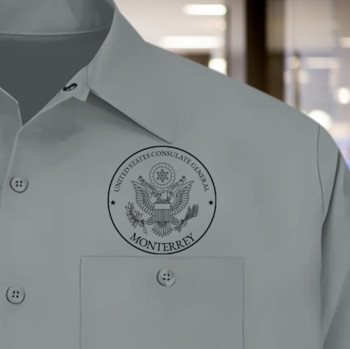 Men's Long Sleeve Uniform Shirt, Classic Post Seal: Global