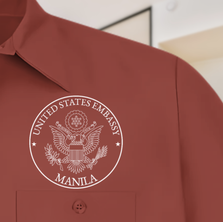 Men's Short Sleeve Uniform Shirt, Classic Post Seal: Global