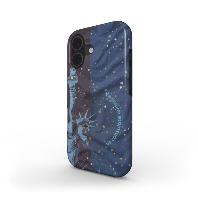 Lady Liberty Personalized Tough Phone Case: Global