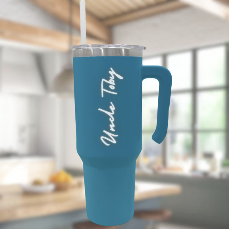 Large Tumbler, Laser Engraved on Two Sides