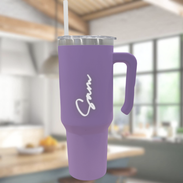 Large Tumbler, Laser Engraved on Two Sides