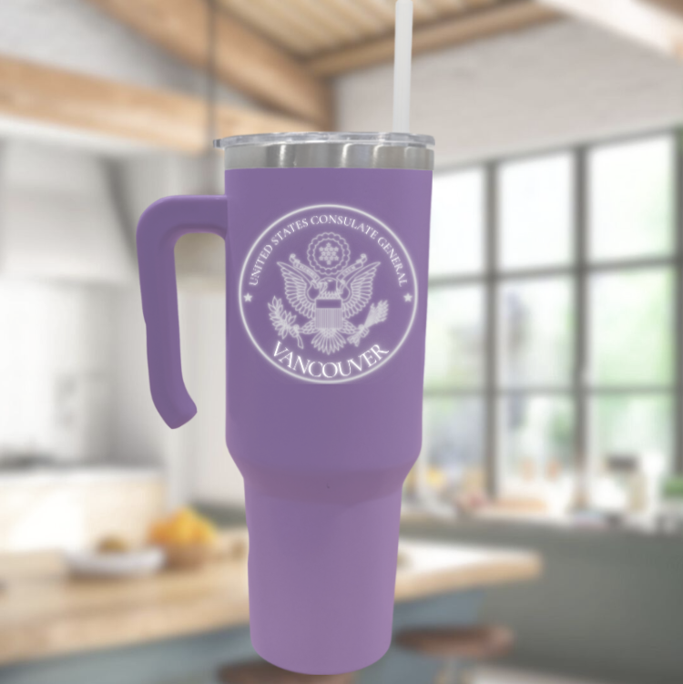 Large Tumbler, Laser Engraved on Two Sides