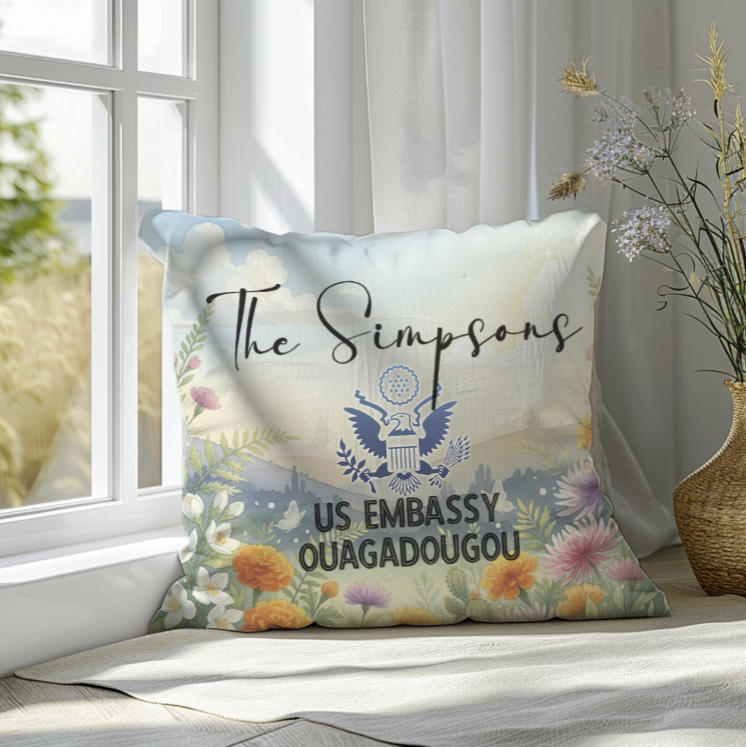 Comfortable Pillow, Personalized for Indoor/Outdoor Use: Global