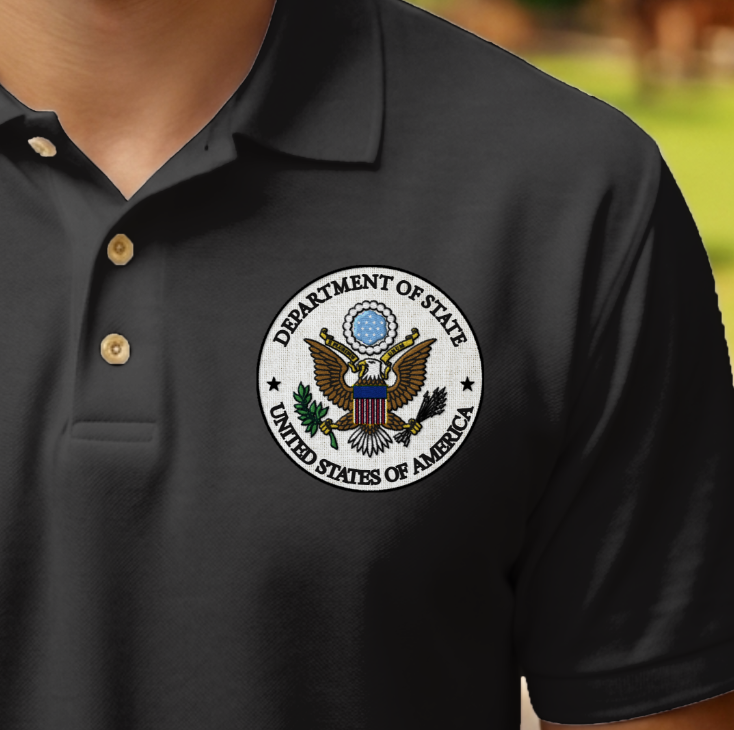 Based Polo With Color Embroidery