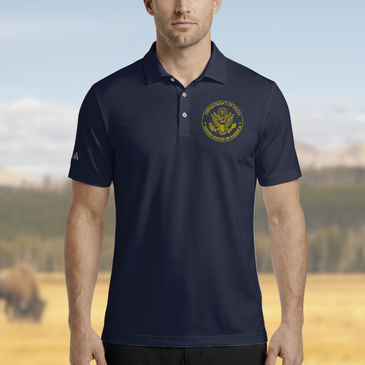 Men's Embroidered Adidas Polo