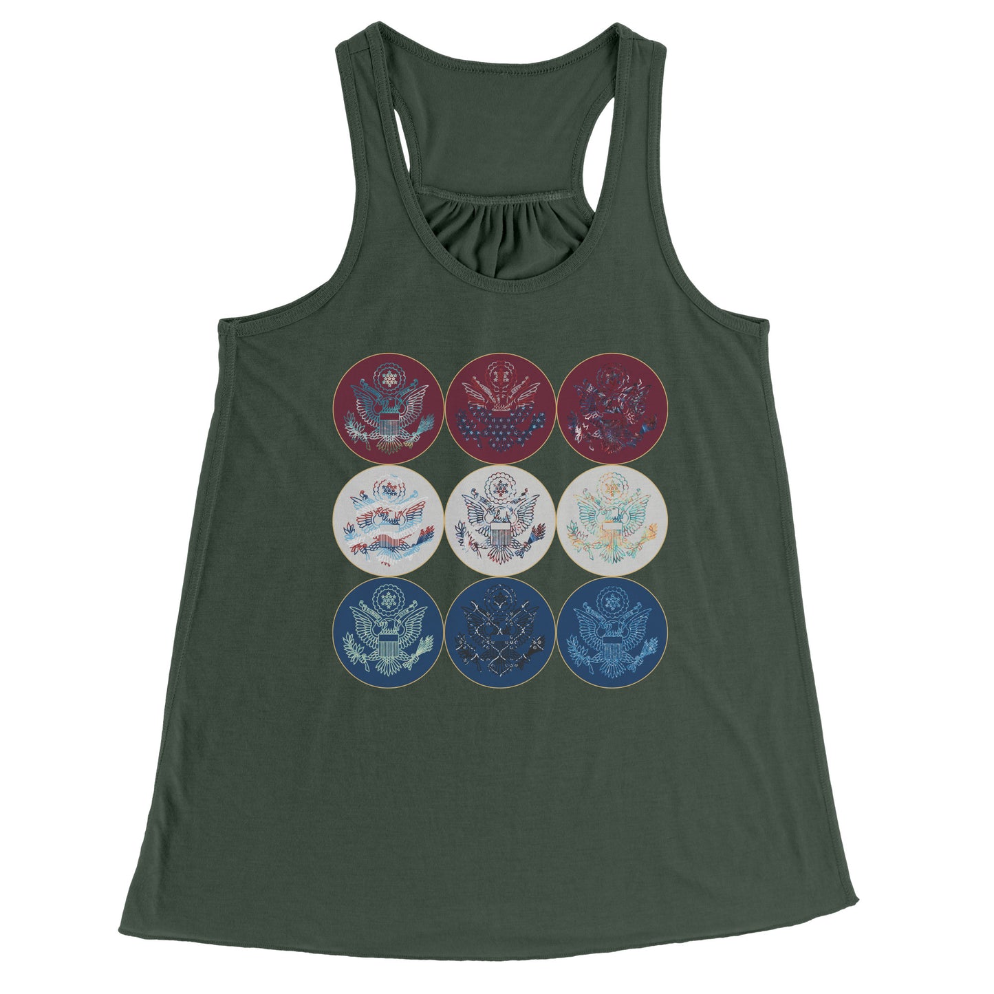 The Character Collective Racer Back Tank: Global