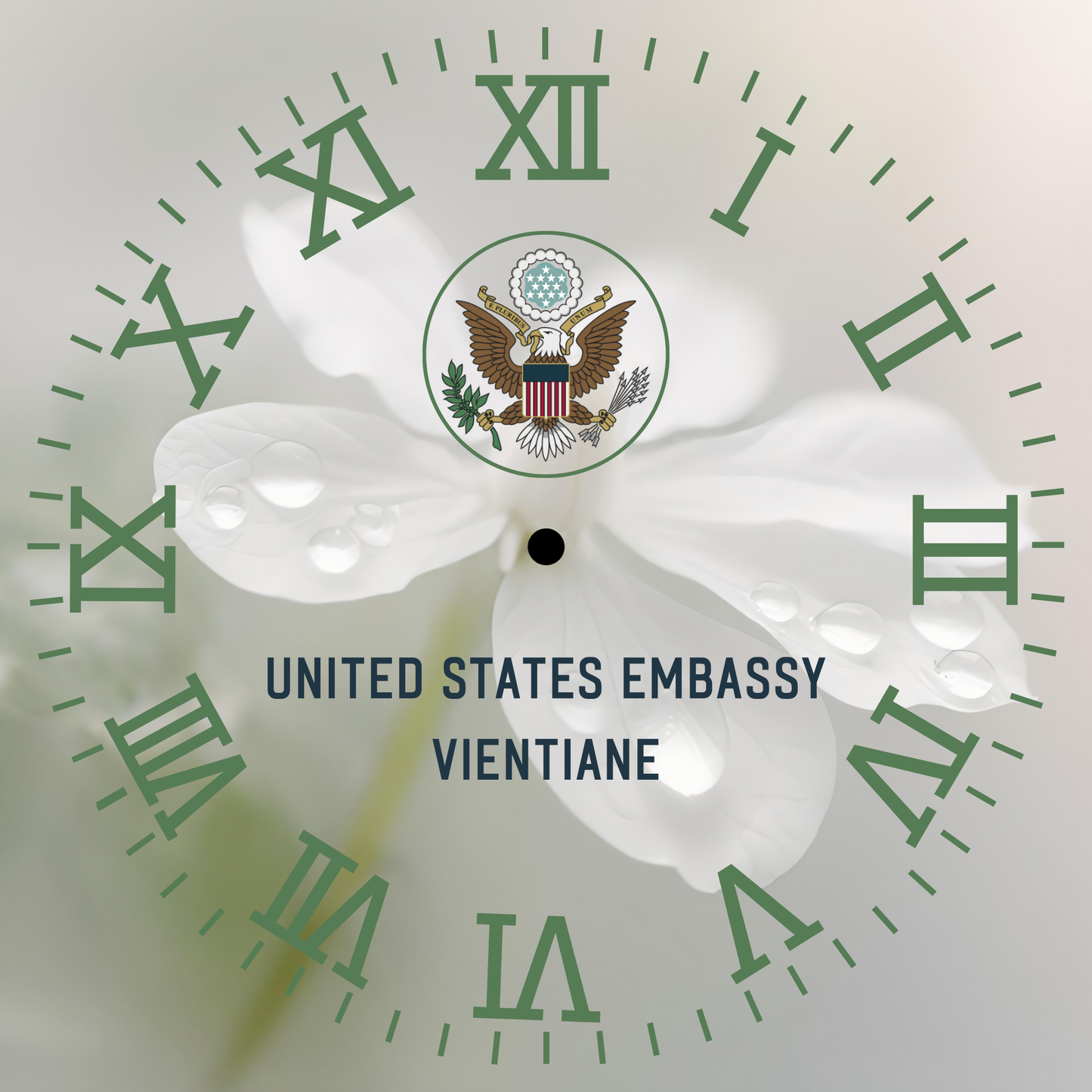 Modern, Personalized Acrylic Clock: Global