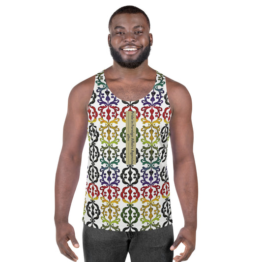 All Over Print, Patterned Pride Tank: glifaa