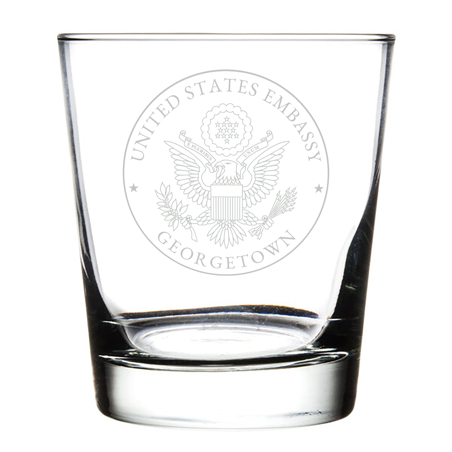 Engraved Libbey Rocks Glasses (Two): Georgetown