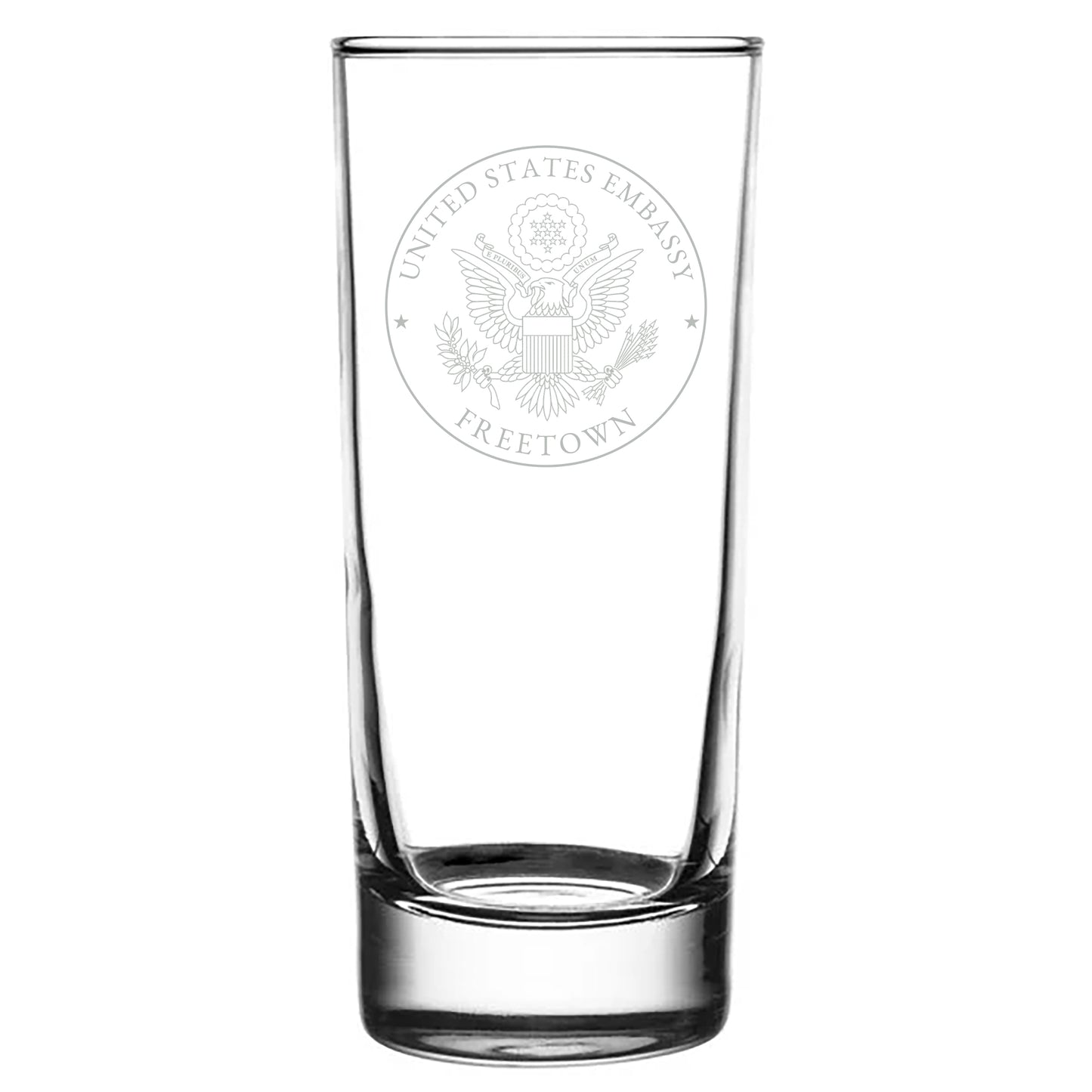 Engraved Libby Highball Glasses (Two): Freetown