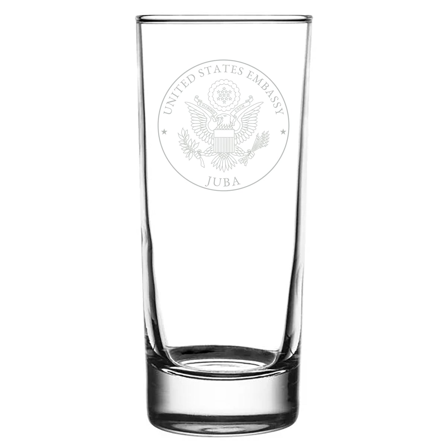 Engraved Libby Highball Glasses (Two): Juba