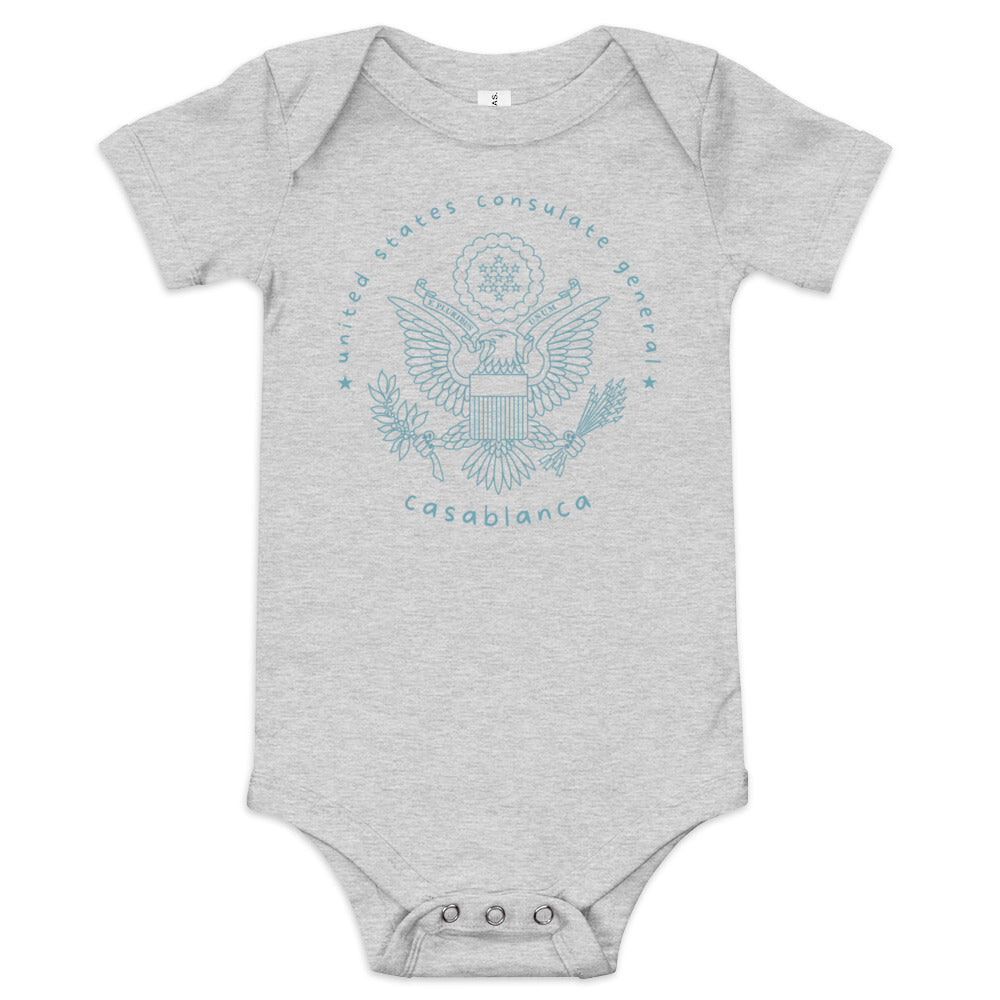 Baby Short Sleeve Onesie: Casablanca