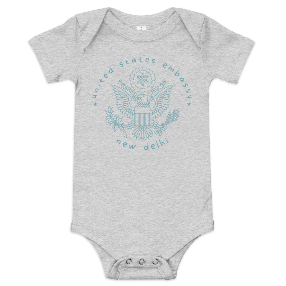 Baby Short Sleeve Onesie: New Delhi