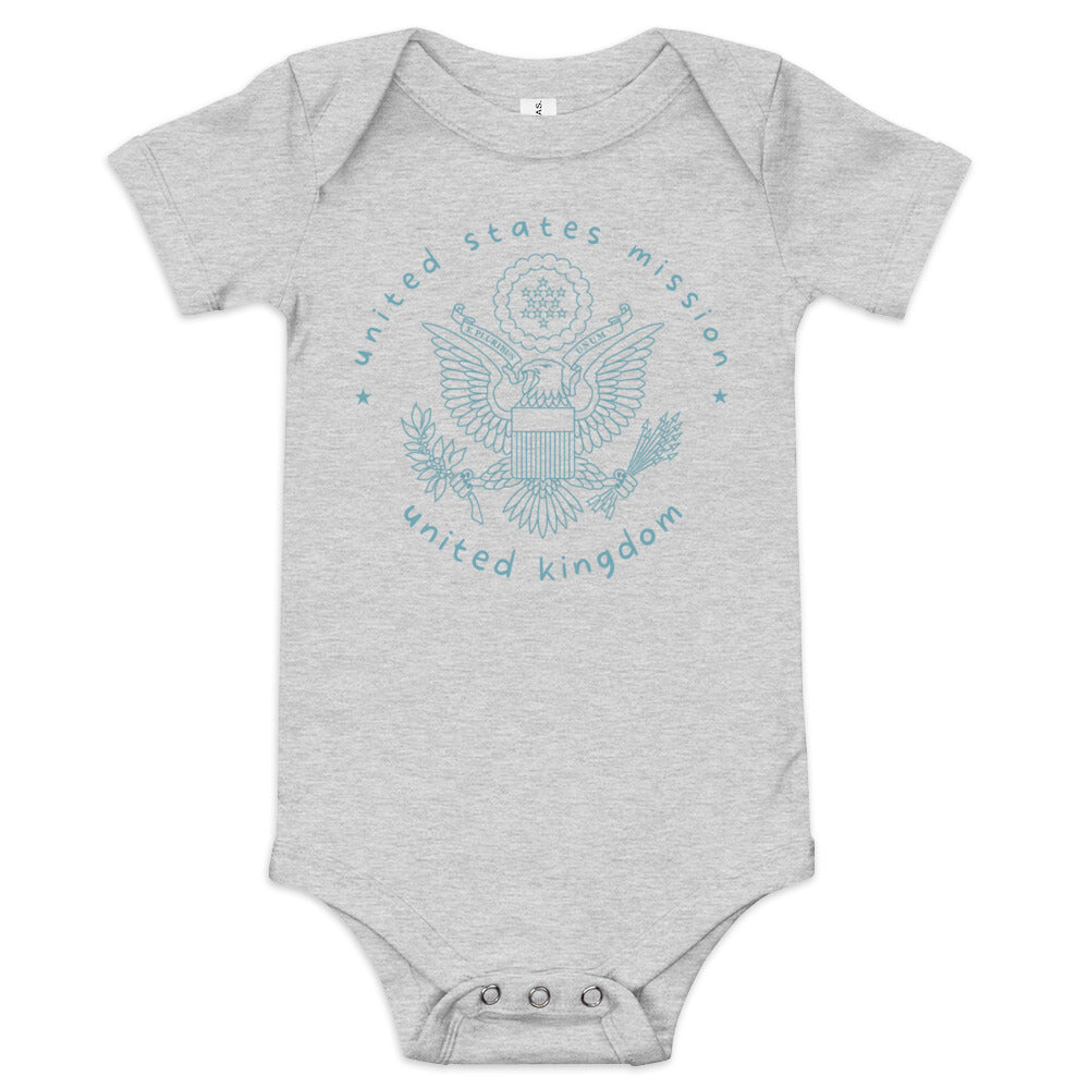 Baby Short Sleeve Onesie: United Kingdom