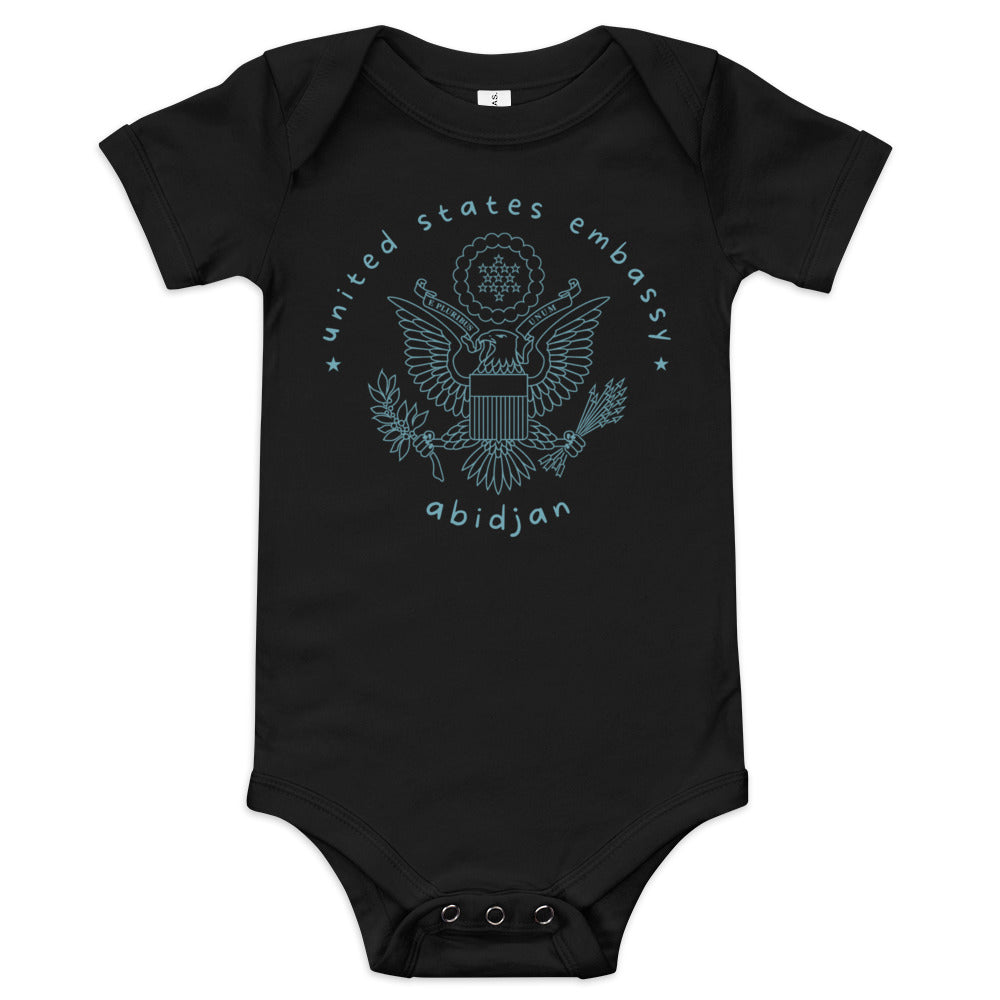 Baby Short Sleeve Onesie: Abidjan