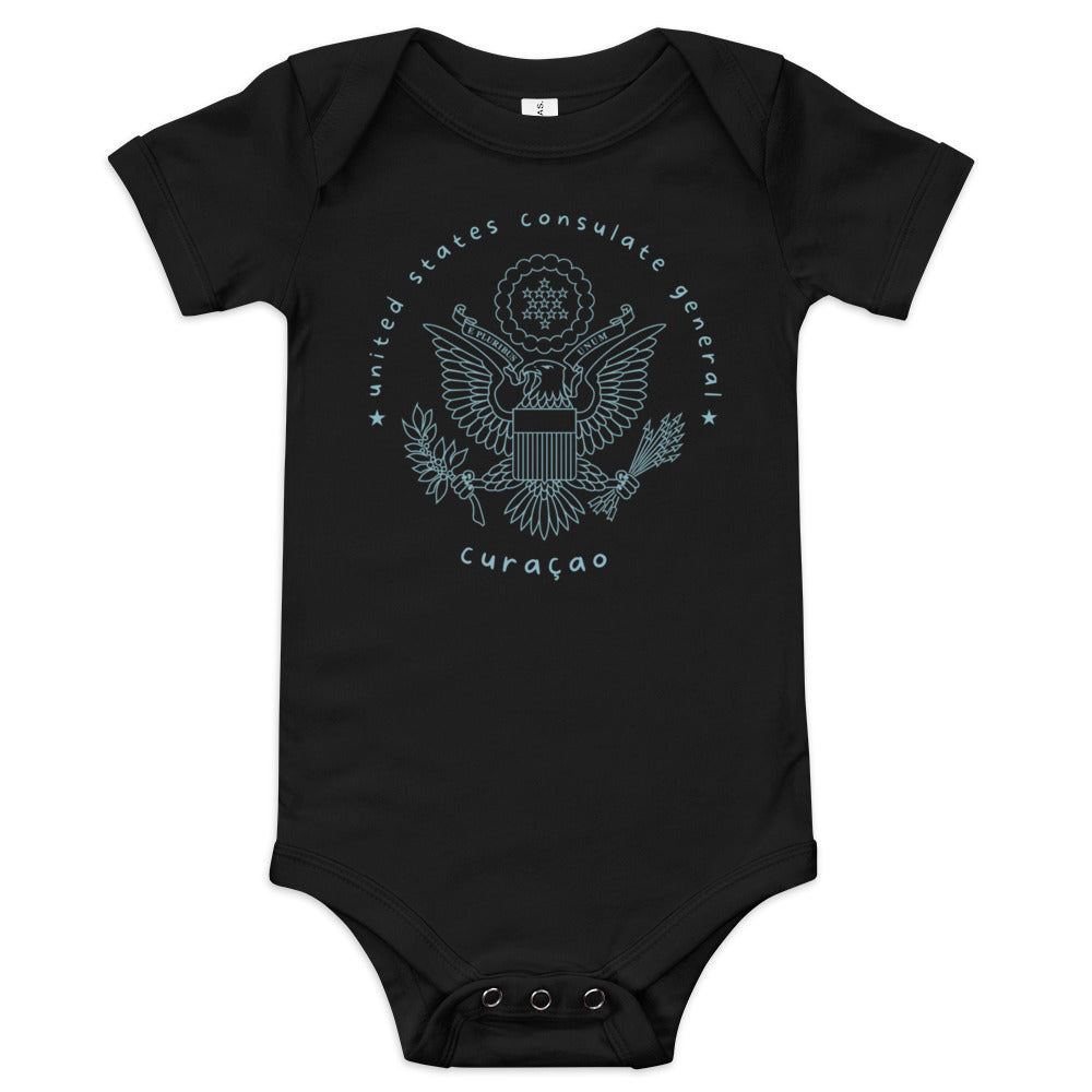 Baby Short Sleeve Onesie: Curacao