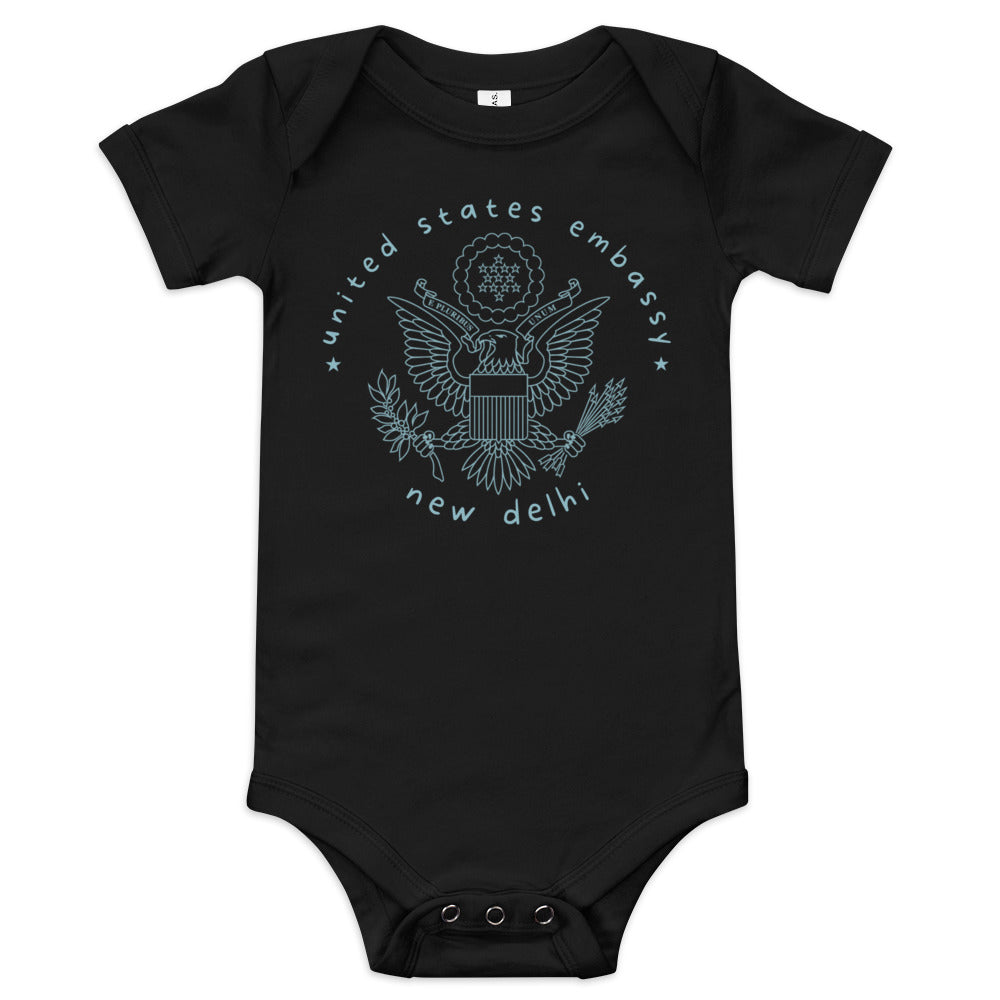 Baby Short Sleeve Onesie: New Delhi