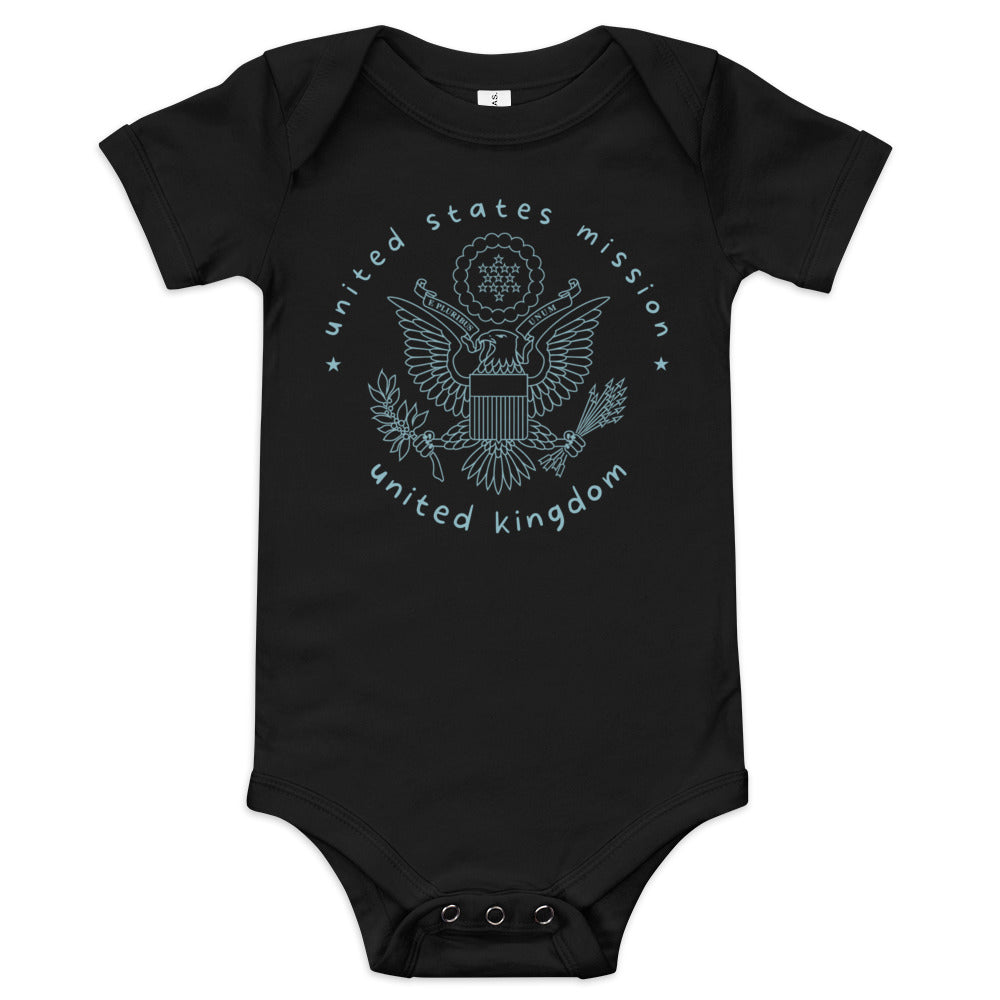 Baby Short Sleeve Onesie: United Kingdom