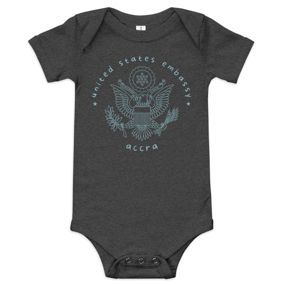 Baby Short Sleeve Onesie: Accra